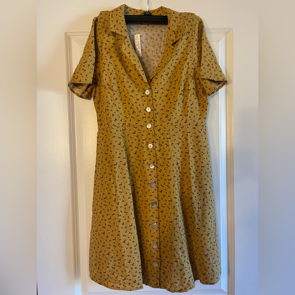 Madewell Kacie Mini Shirtdress in Bitsy Bouquet